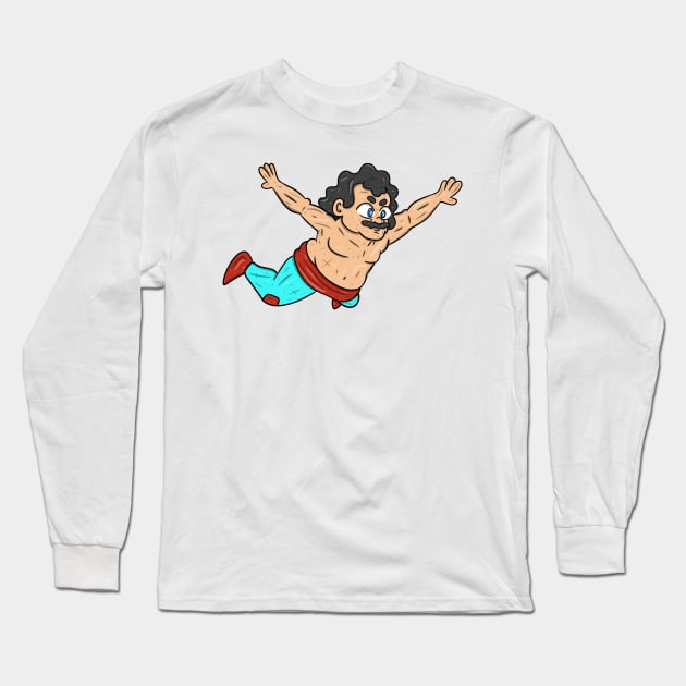 Nacho Eagle Powers Long Sleeve T-Shirt by surfinggiraffecomics